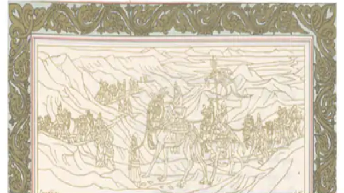  ऊंट के काफिले का चित्र