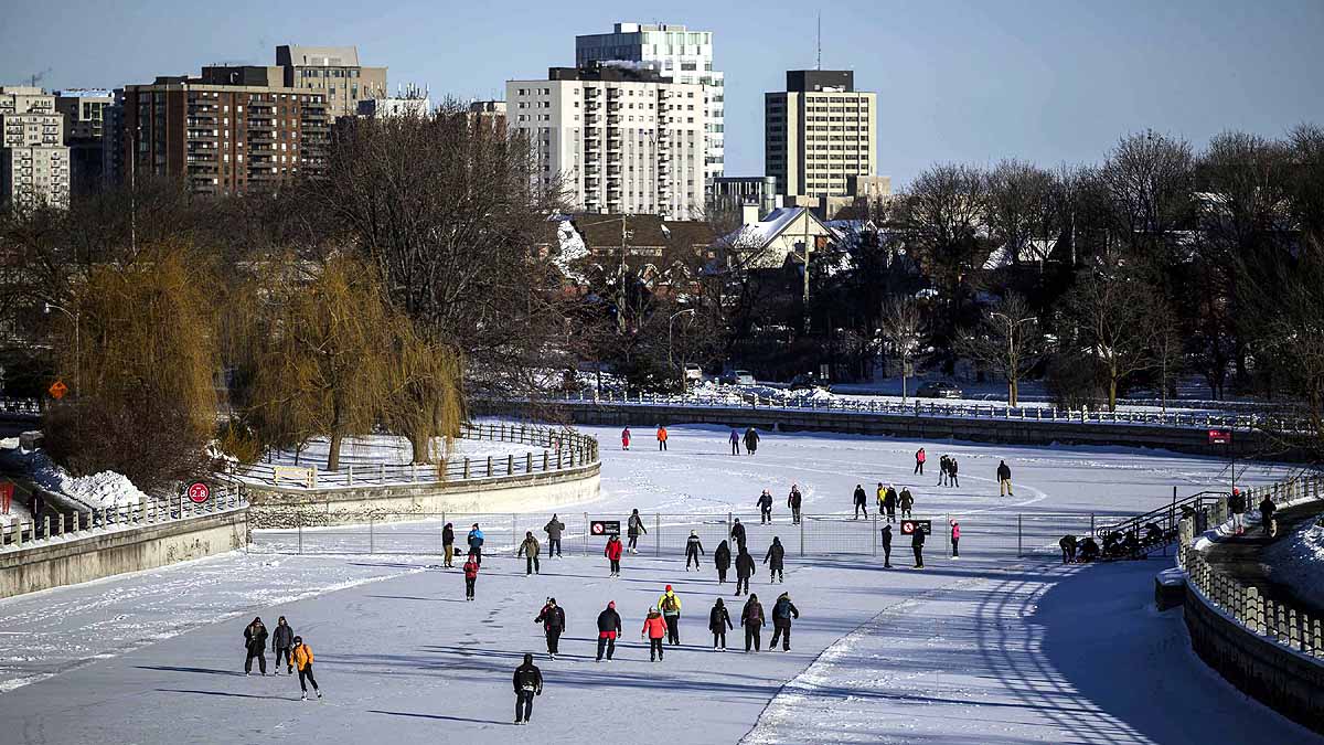 World's Largest Natural Ice Skating Rink