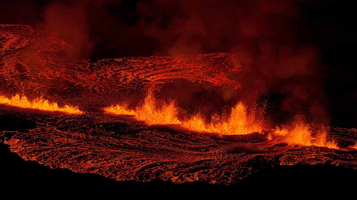 Iceland Volcano Lava