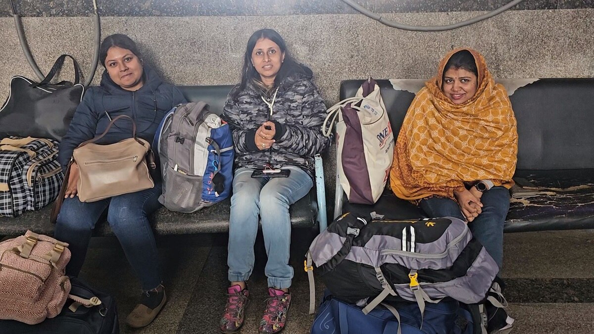 Trains late due to fog today