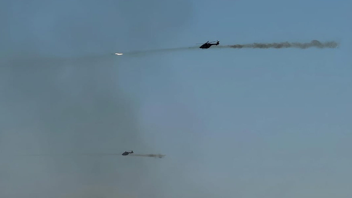 Vayushakti 2024 Rudra Helicopter