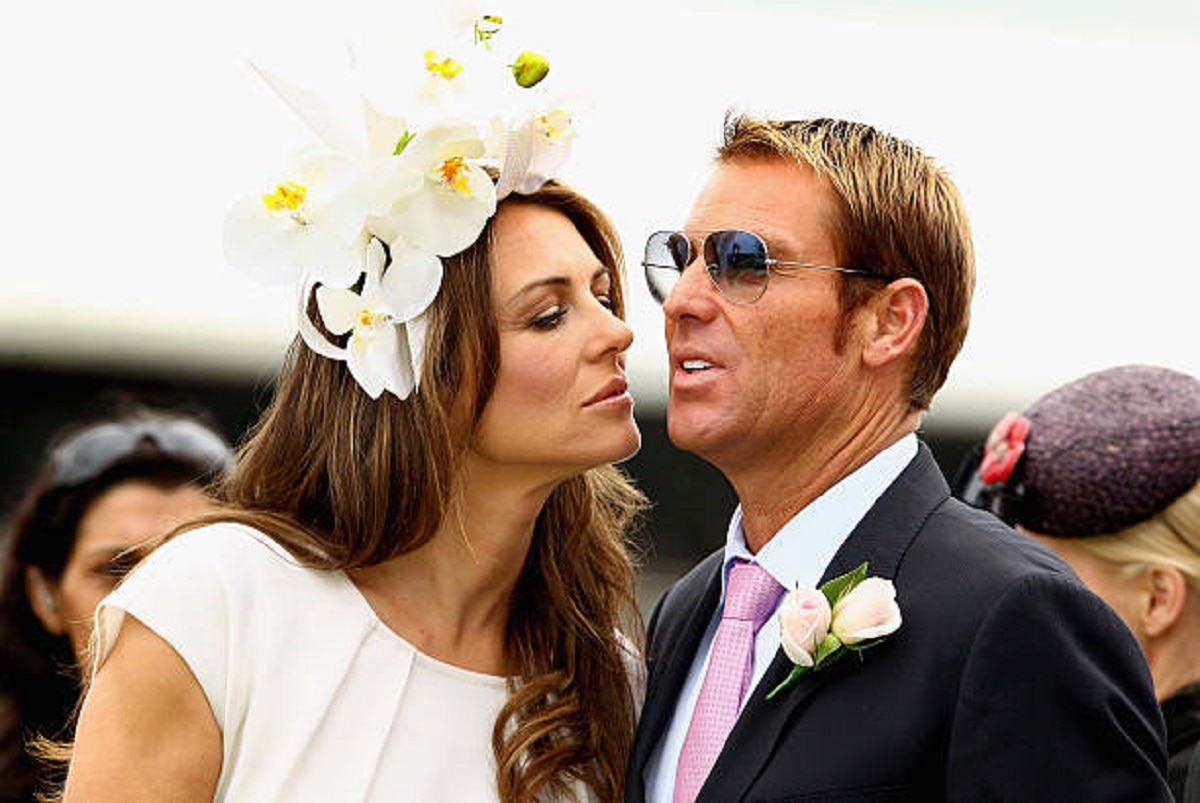 shane warne and liz hurley