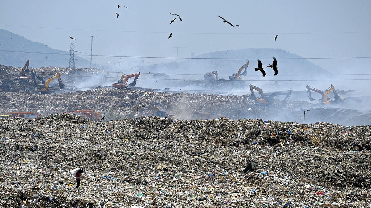 Garbage Dump Rising Temperature