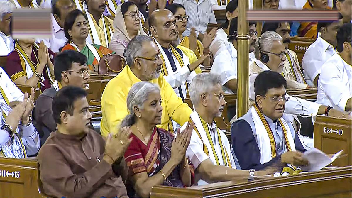 NDA parliamentary party meeting at Samvidhan Sadan (Photo-PTI)