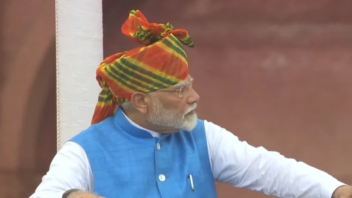 PM Modi flag hoist at Red Fort
