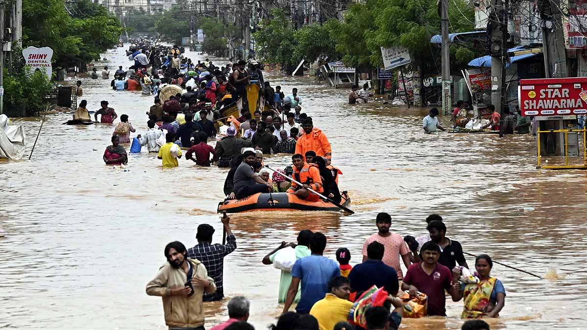 Land Based Cyclone, Severe Rainfall
