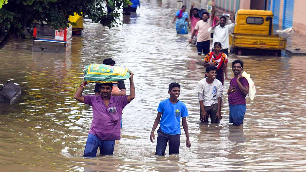 Land Based Cyclone, Severe Rainfall