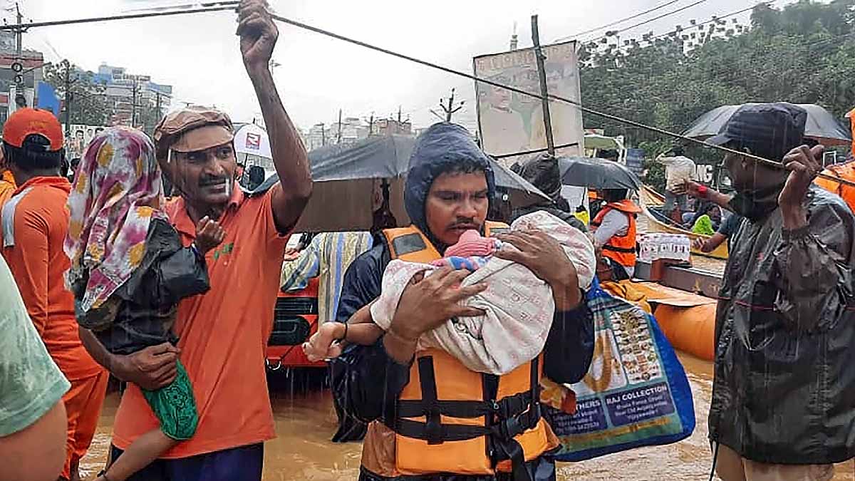 Land Based Cyclone, Severe Rainfall