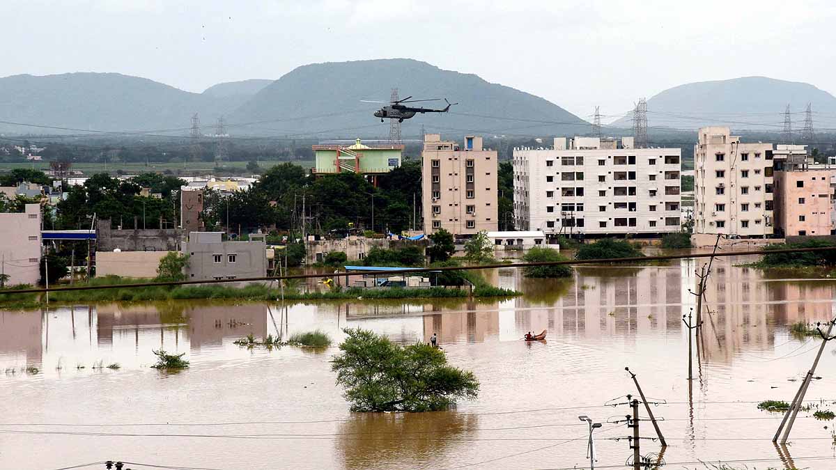 Land Based Cyclone, Severe Rainfall