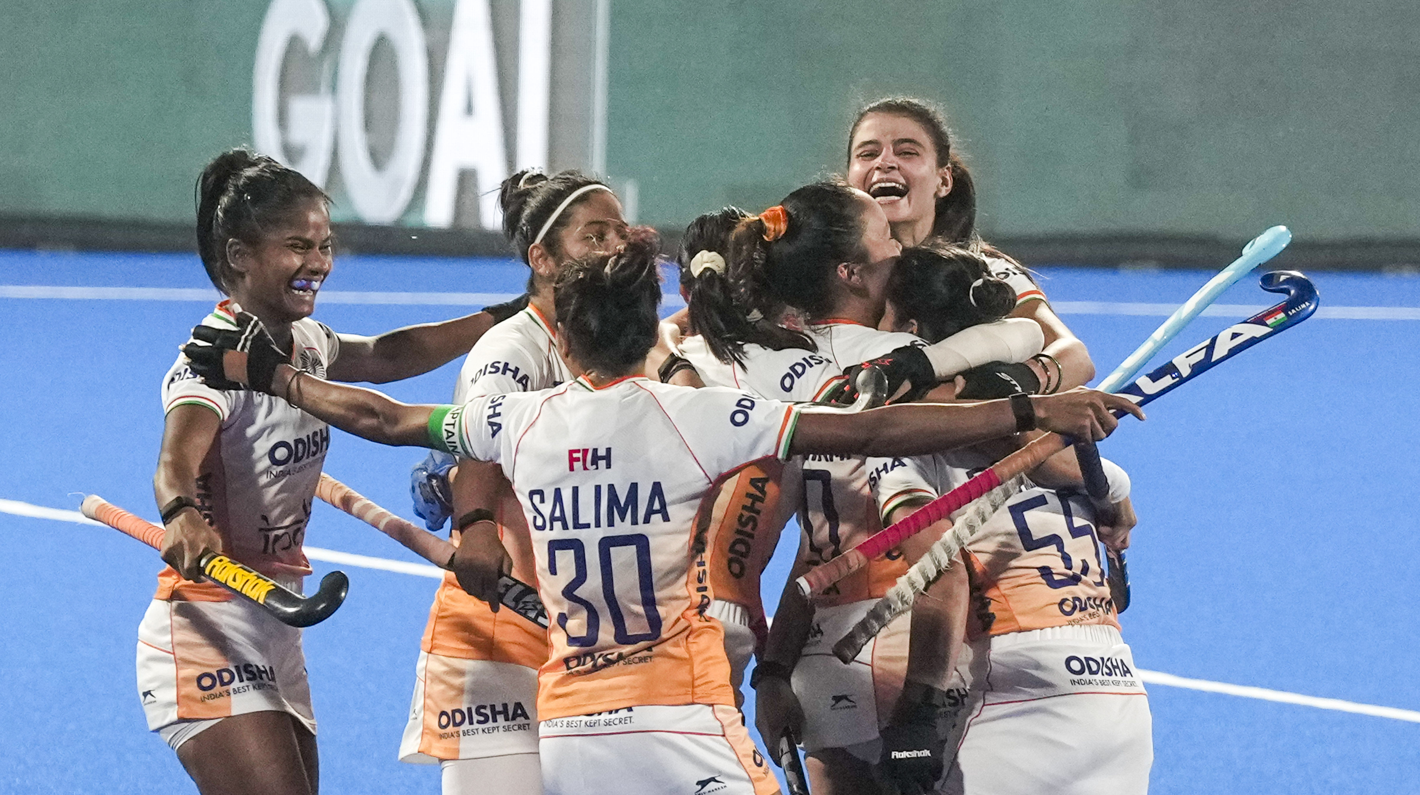 Indian women's hockey team. 