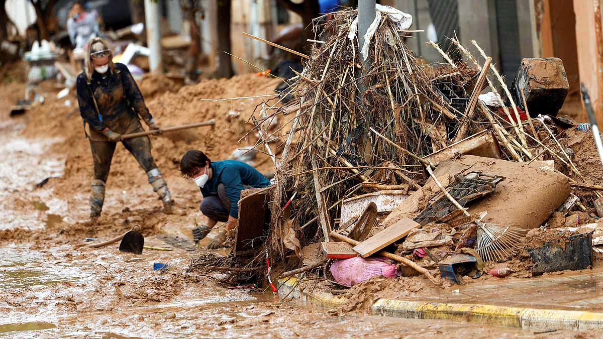 Spain Valencia Flood Mud