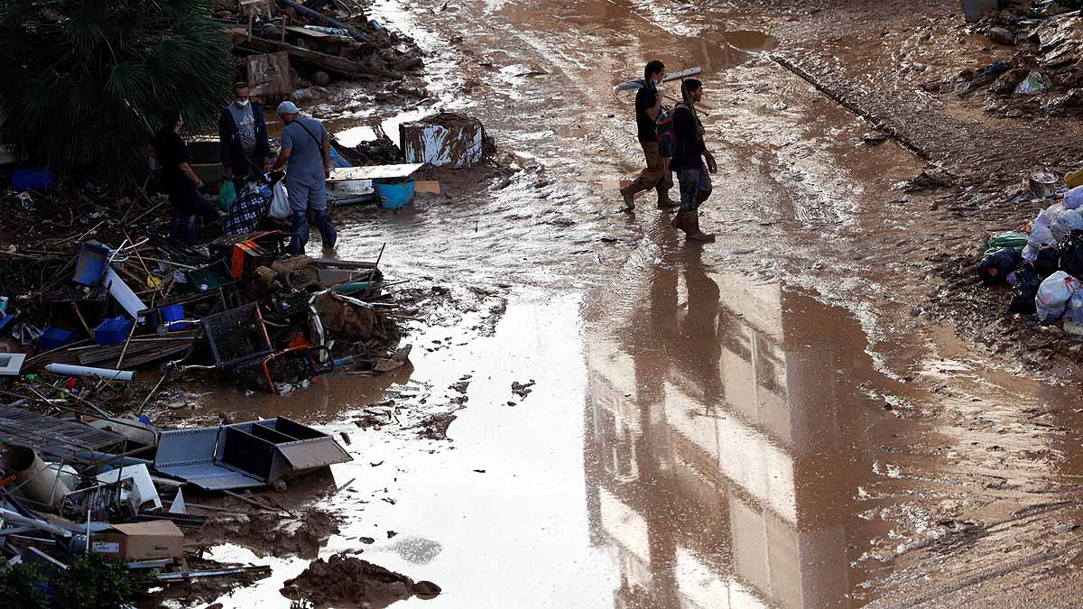Spain Valencia Flood Mud
