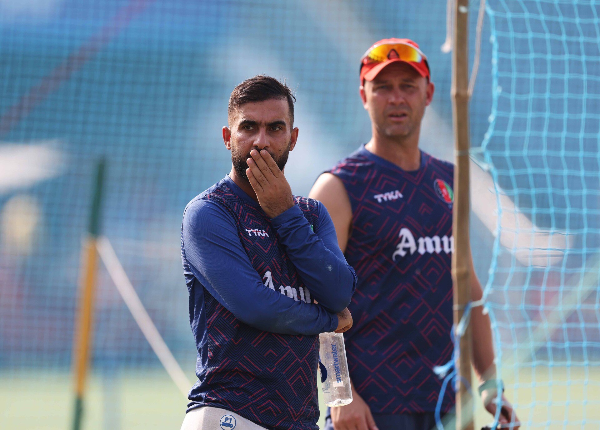 Jonathan Trott with Hashmat Shahidi
