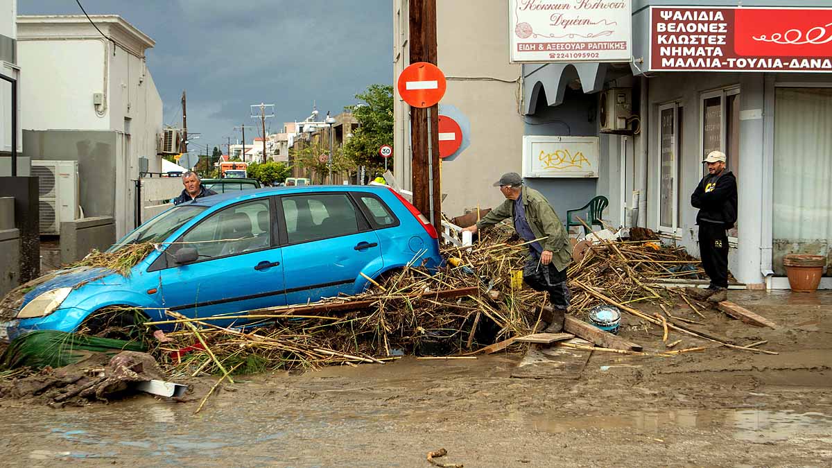 Storm Bora, Greece, Rhodes Island