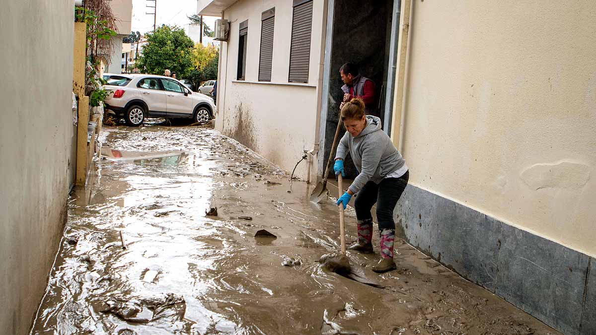 Storm Bora, Greece, Rhodes Island