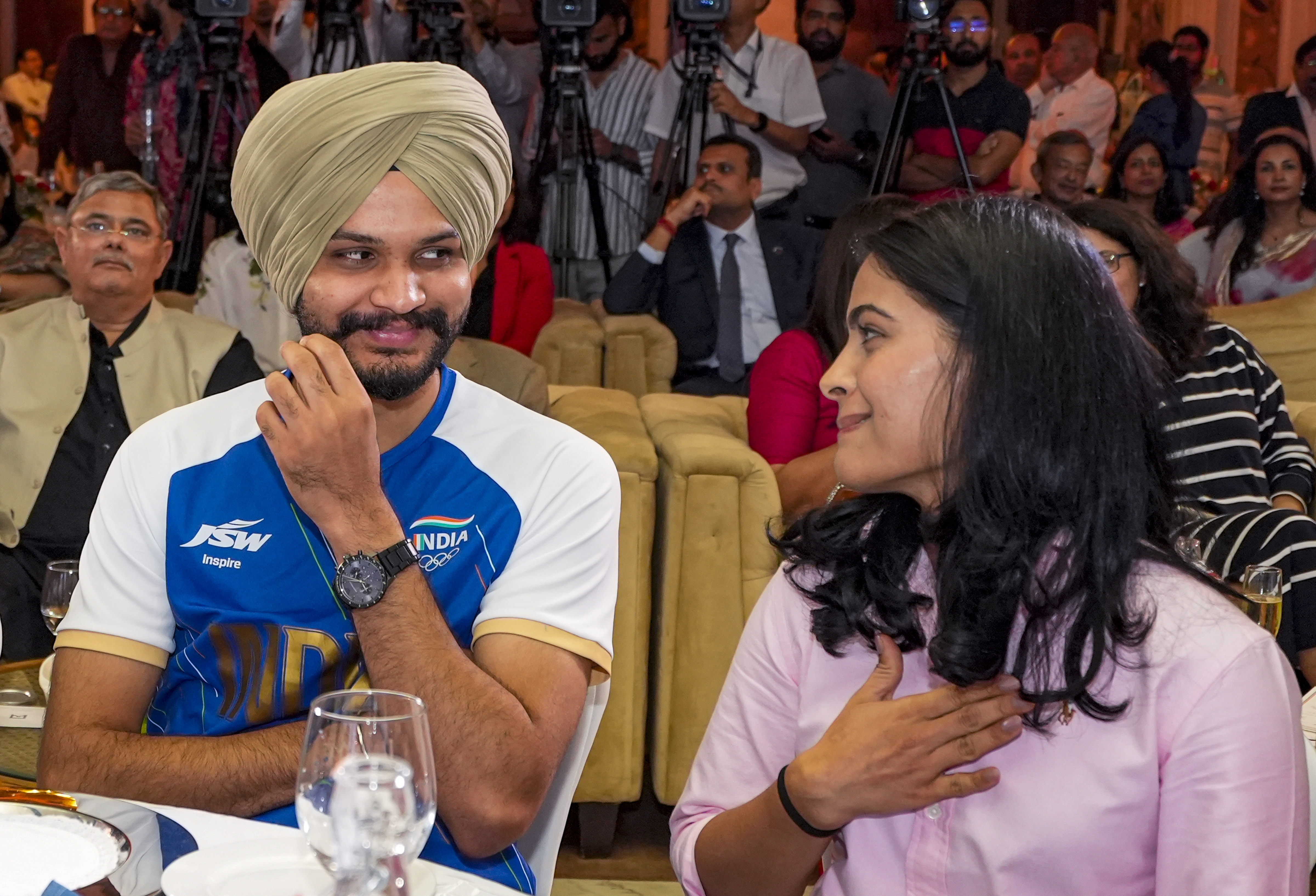 Sarabjot Singh and Manu Bhaker