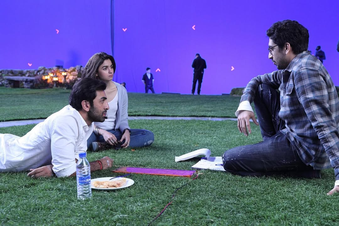 Alia bhatt and ranbir kapoor with ayan mukherjee