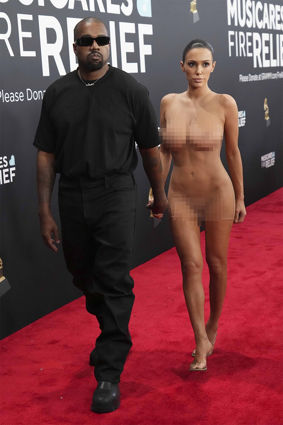 Kanye West and Bianca Censori