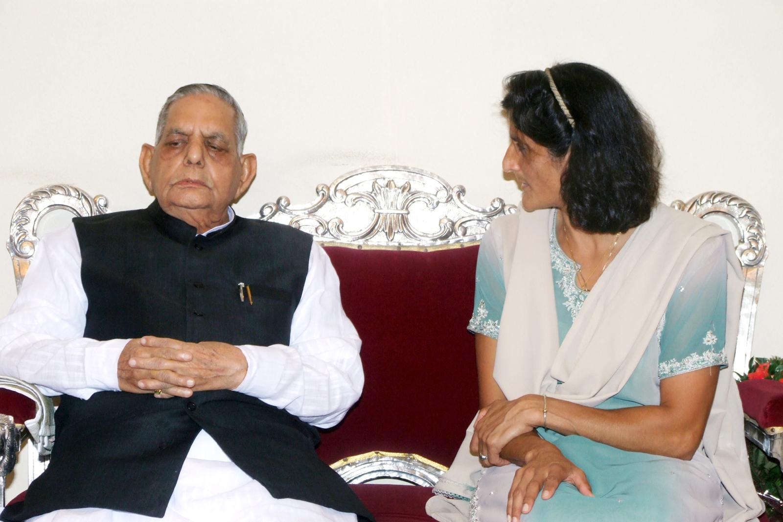 Sunita Williams during her 2007 India visit with family