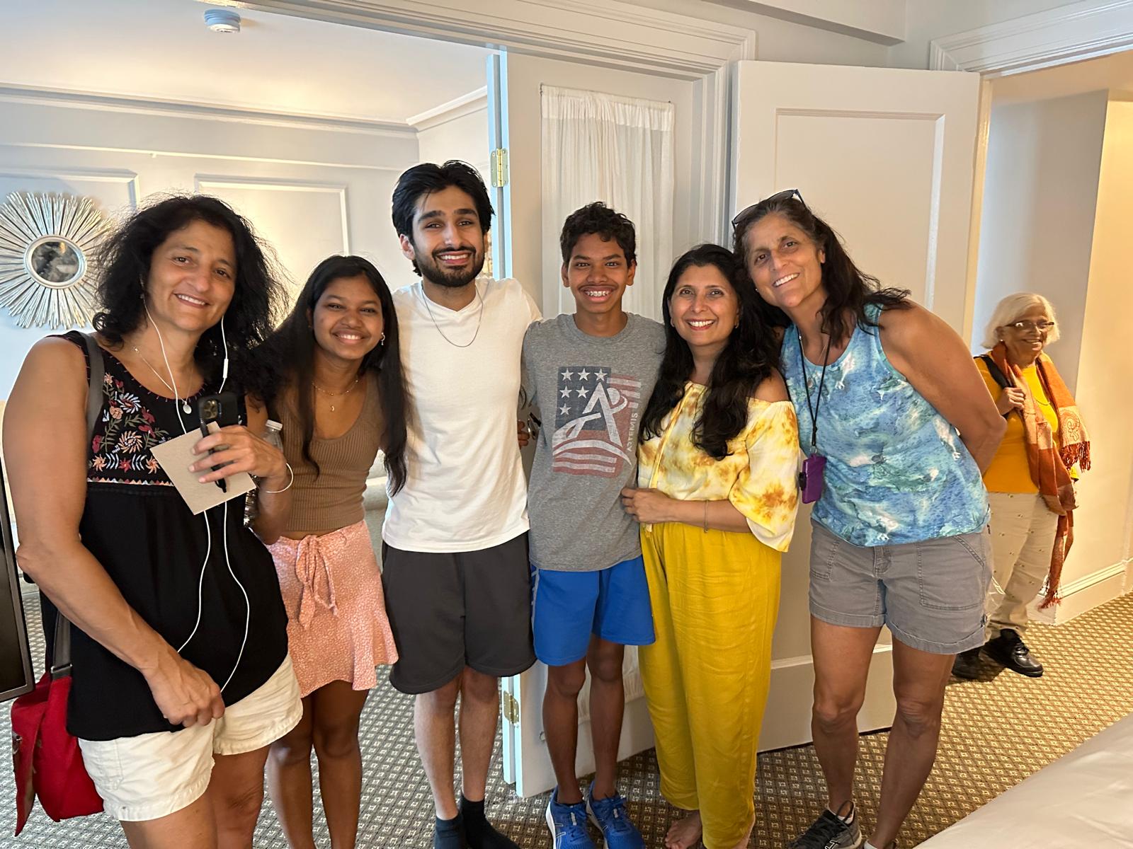 Sunita Williams during her 2007 India visit with family