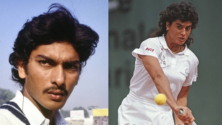 Ravi Shastri and Gabriela Sabatini