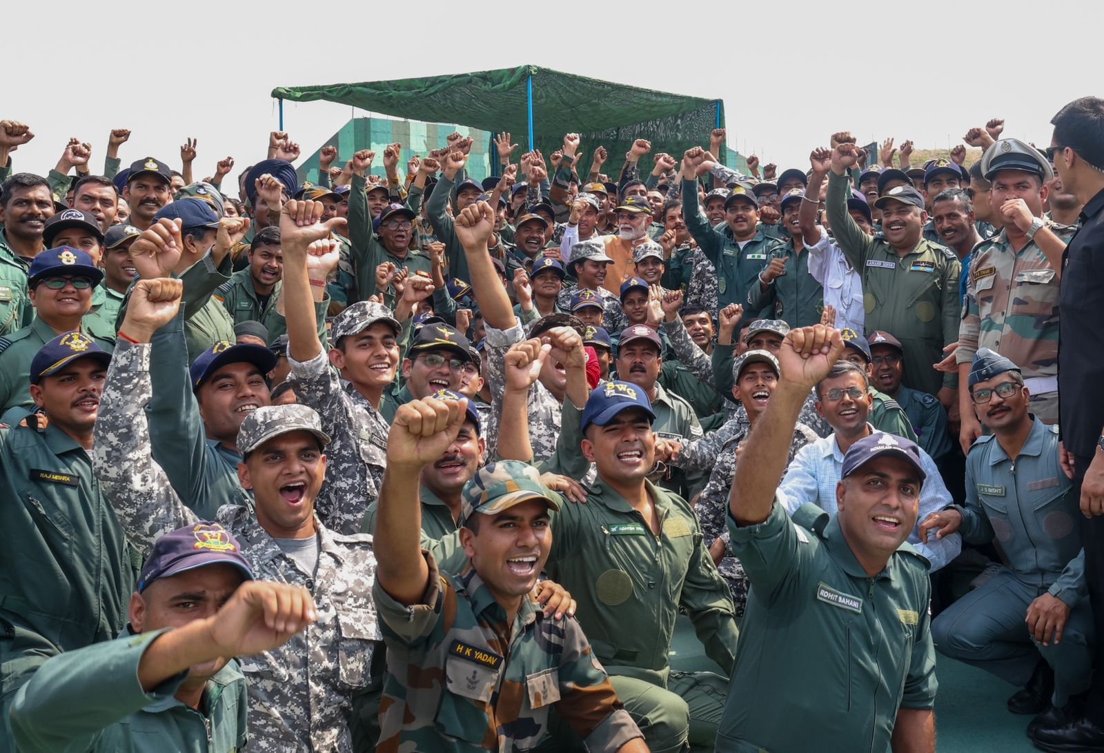 Airforce jawans at adampur airbase