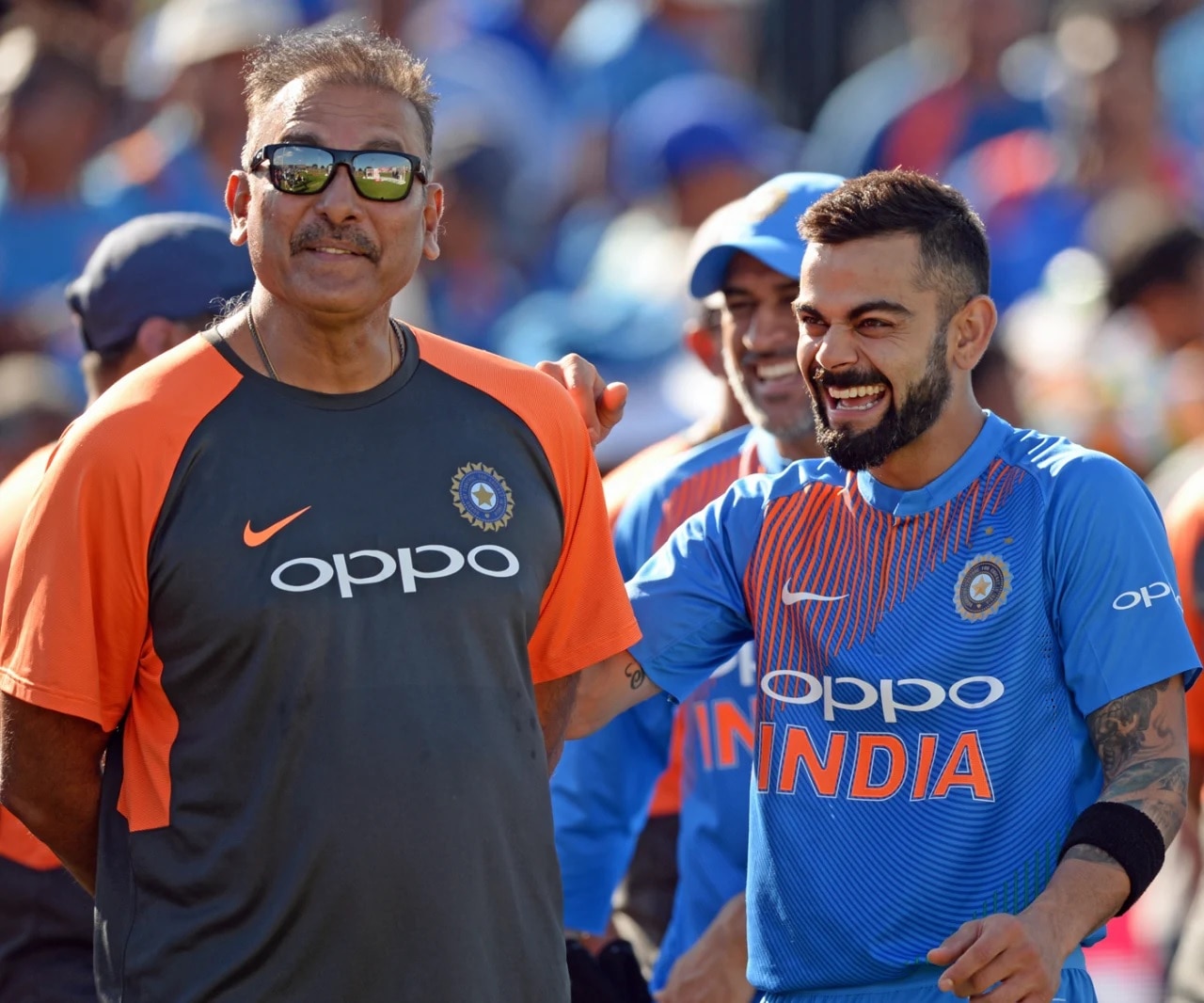 ravi shastri and virat kohli