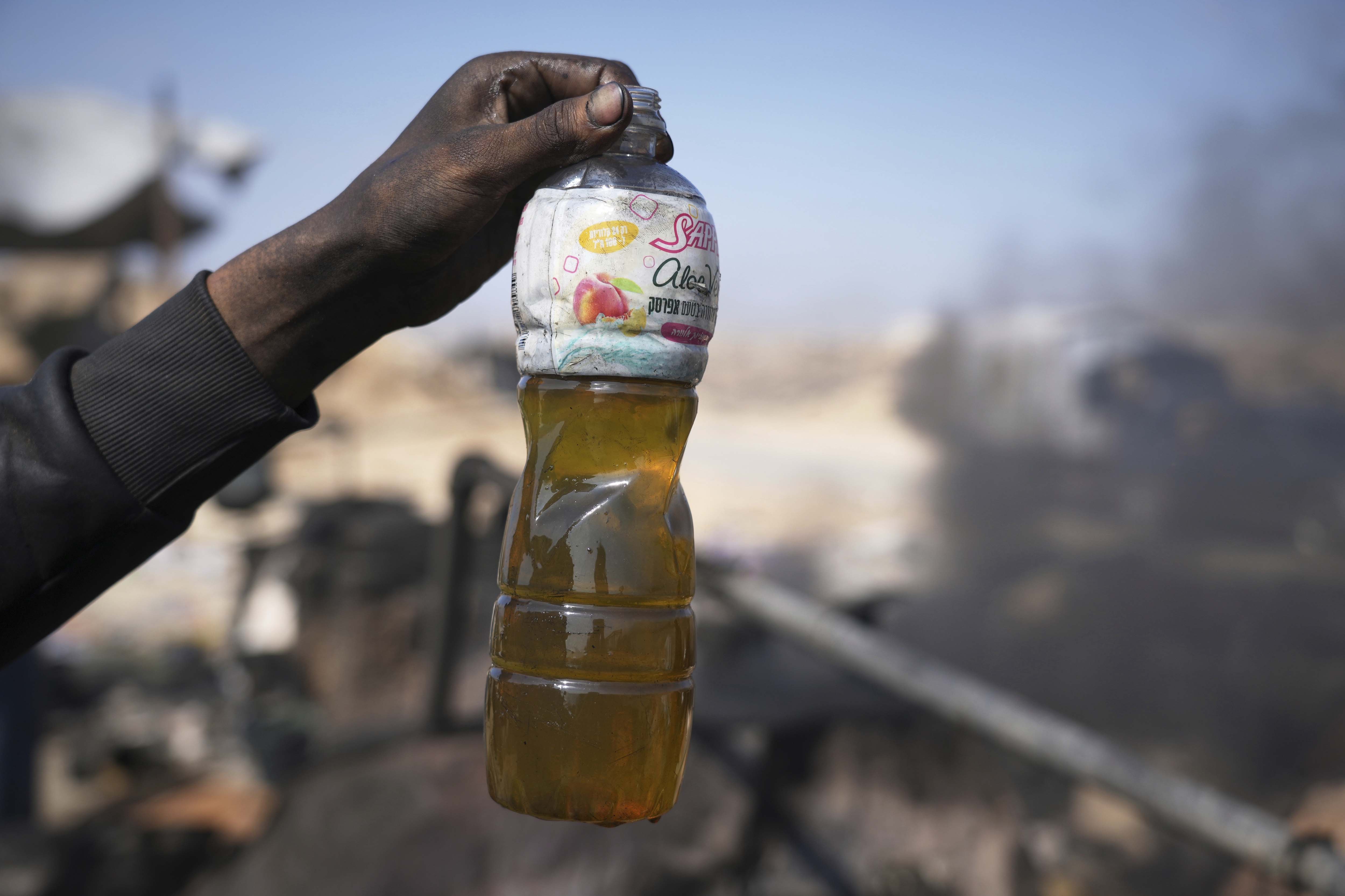 gaza plastic waste fuel