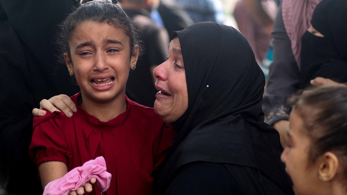 gaza israel war children crying condition
