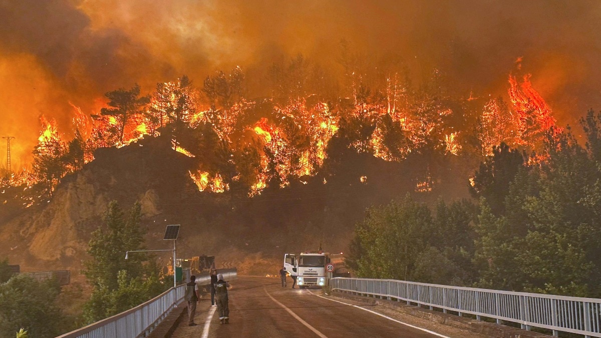 wildfire melting glaciers temprature