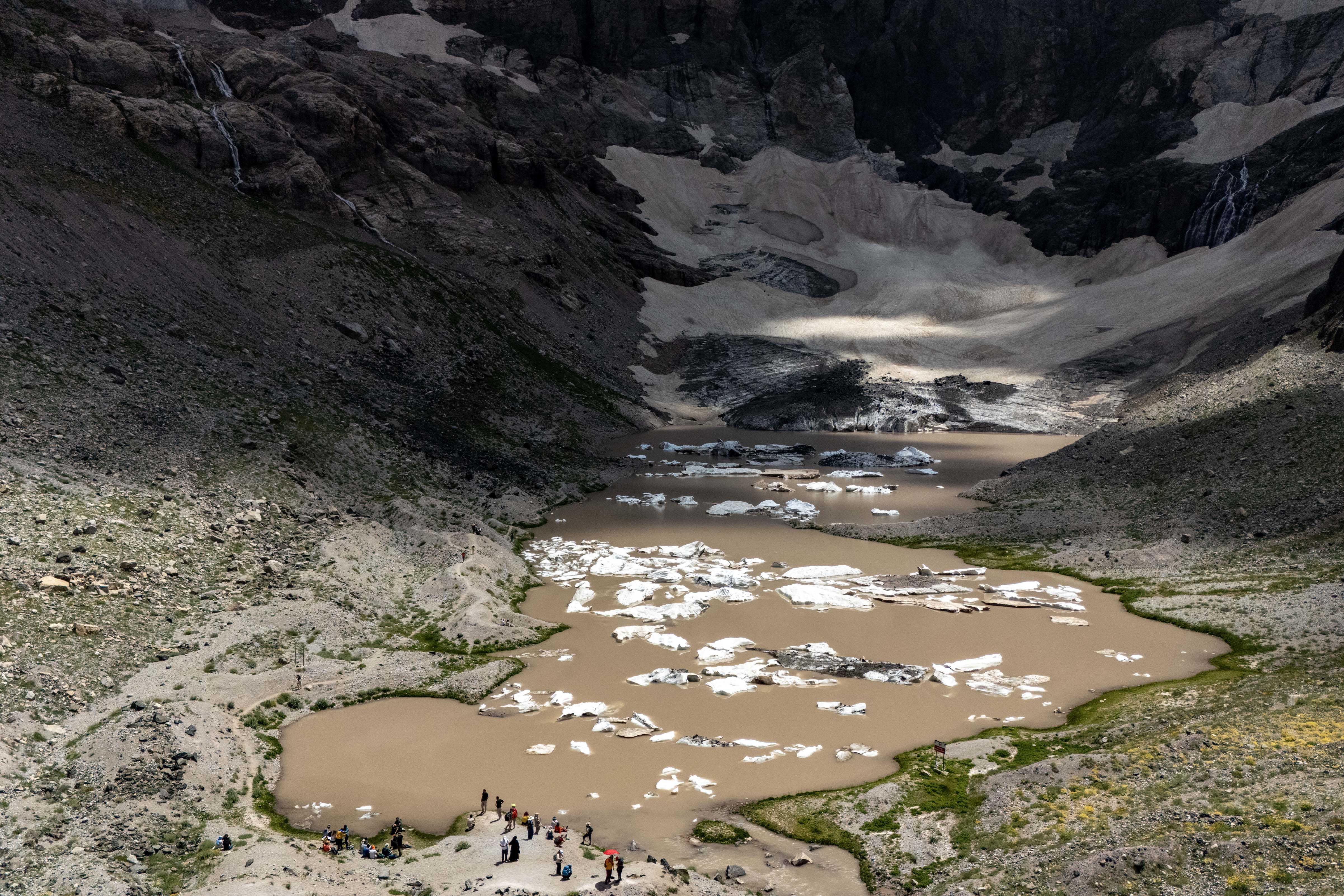wildfire melting glaciers