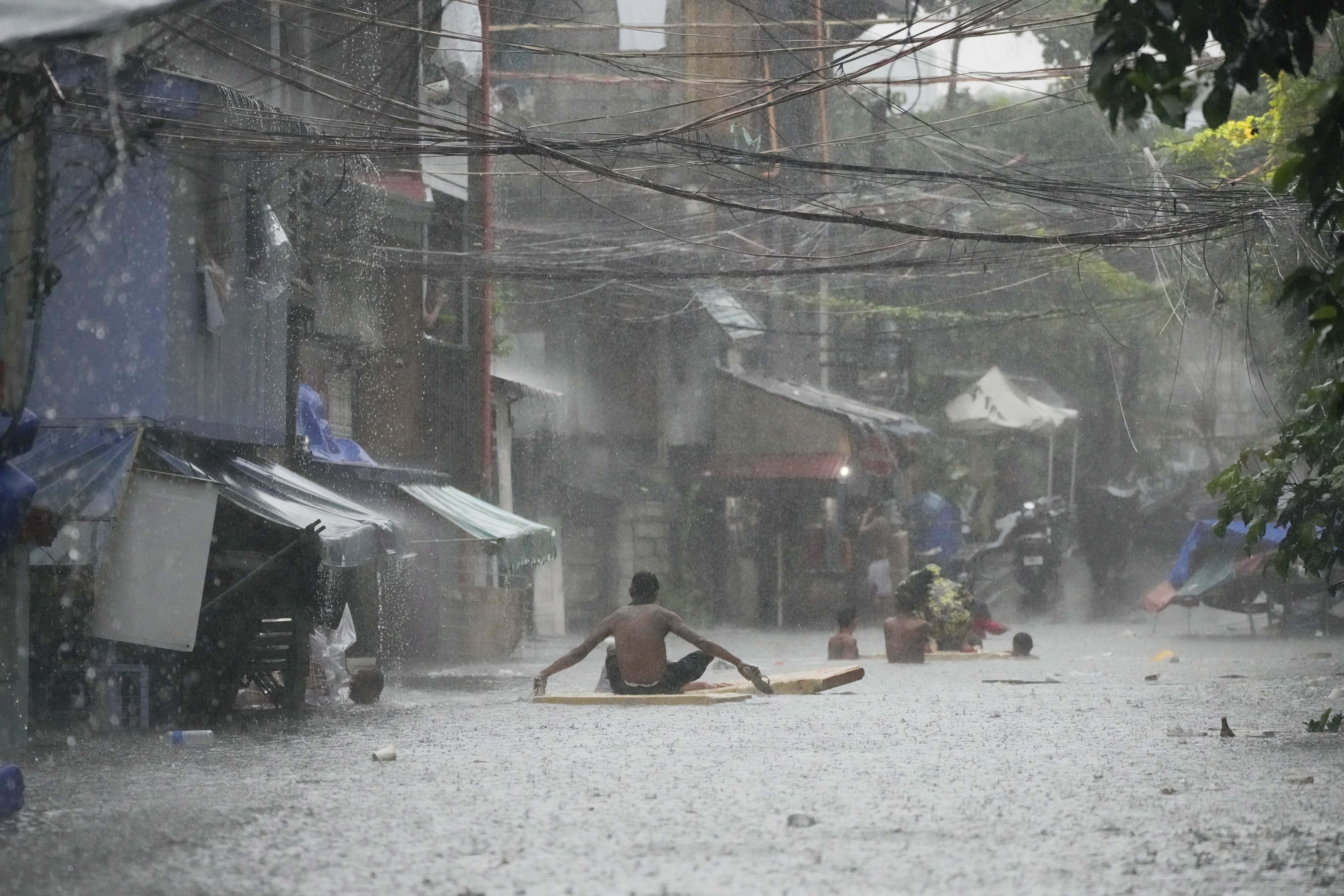 typhoon wipha rain flood