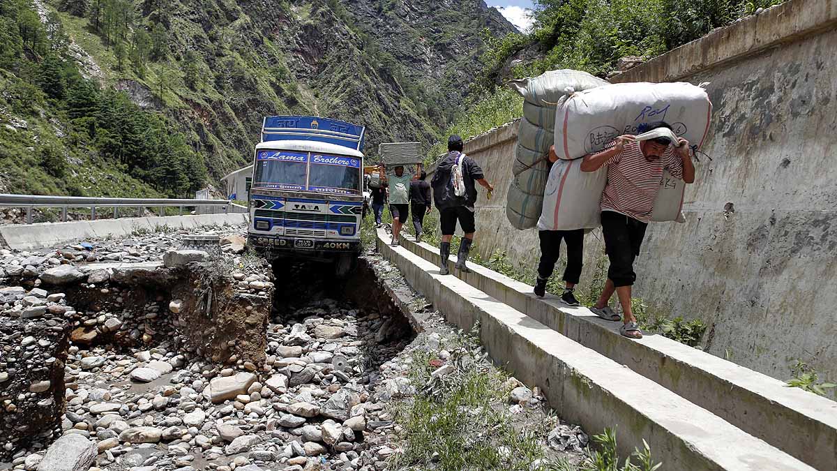 Tibetan glacial lake Nepal flood