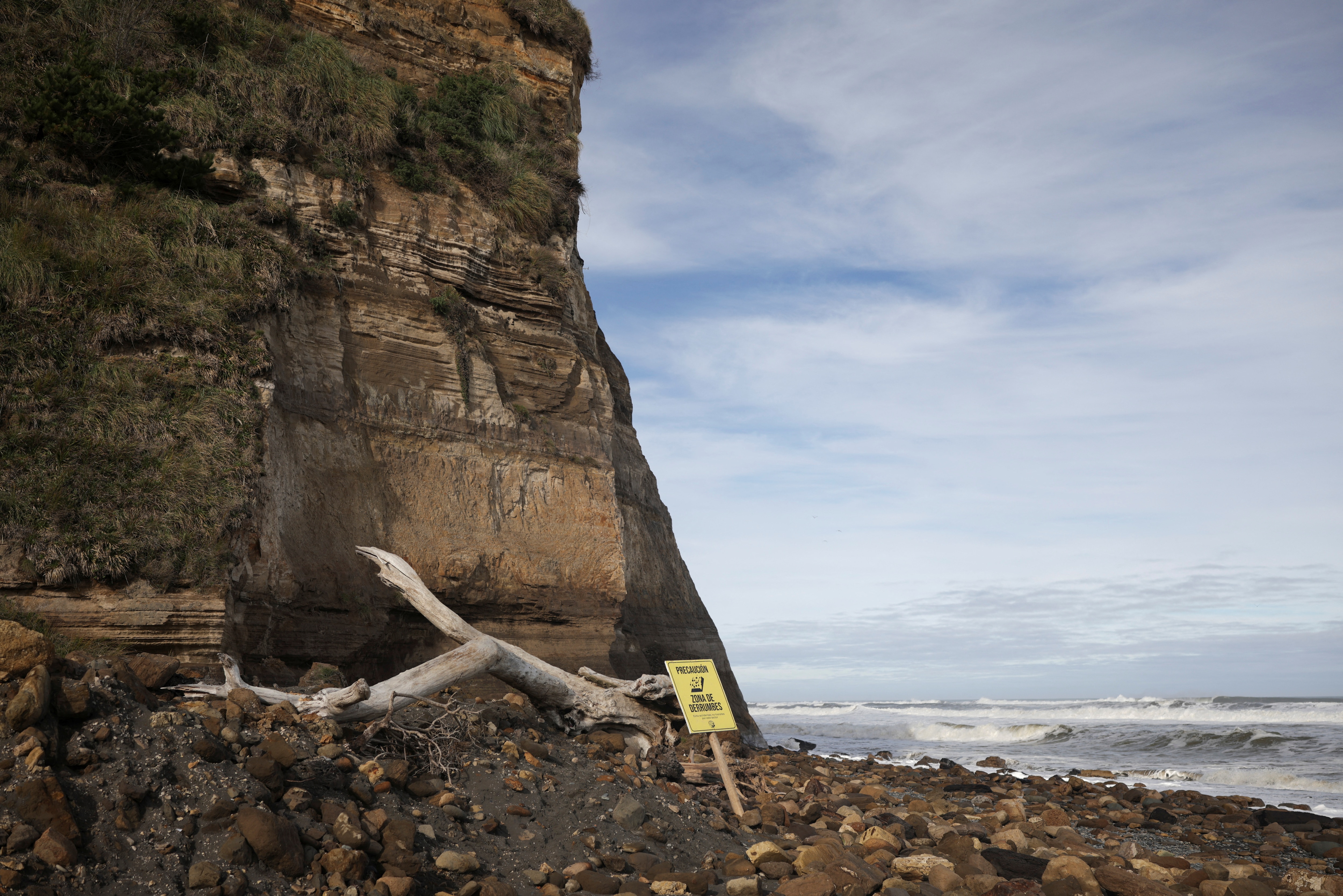 Chile beach erosion