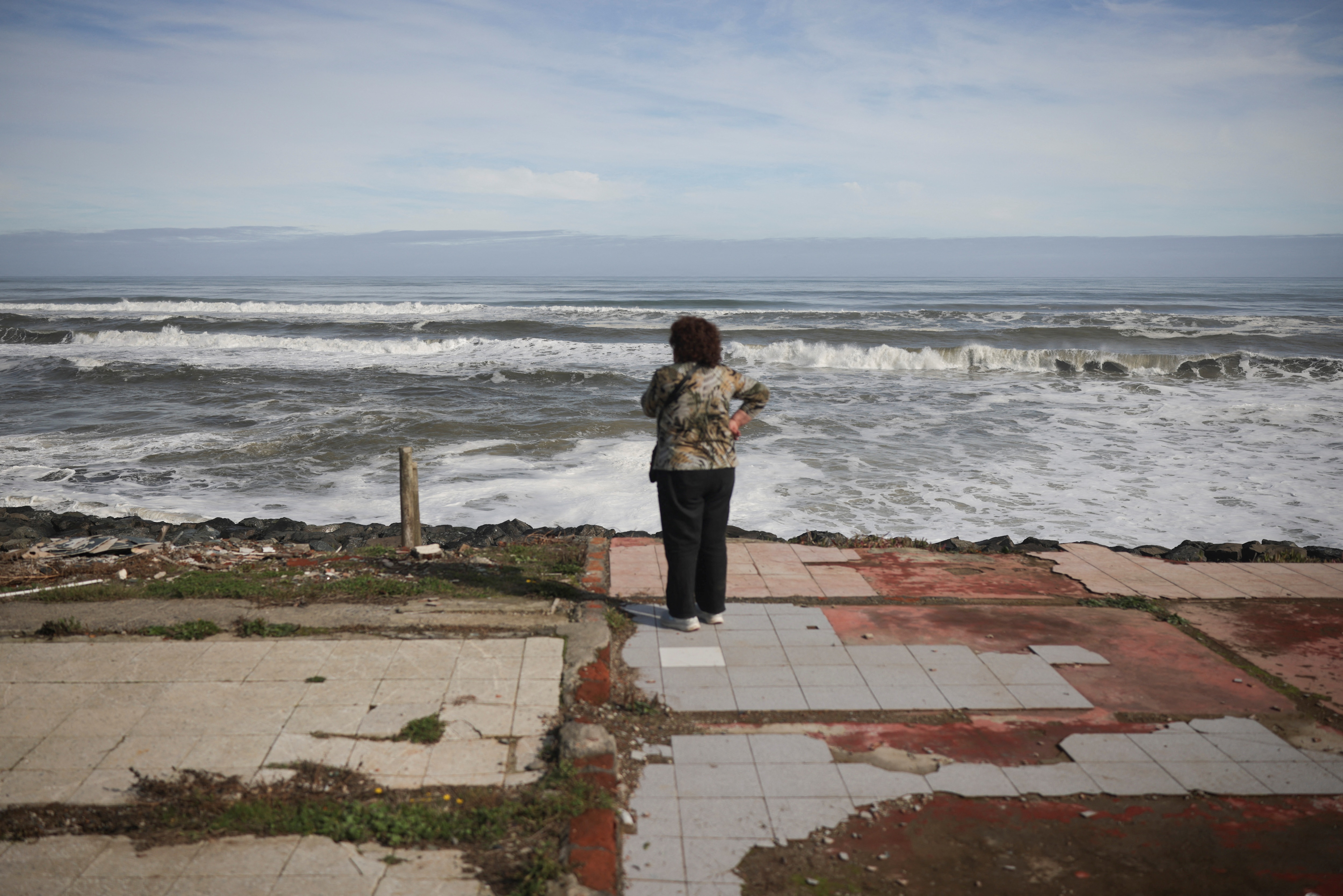 Chile beach erosion
