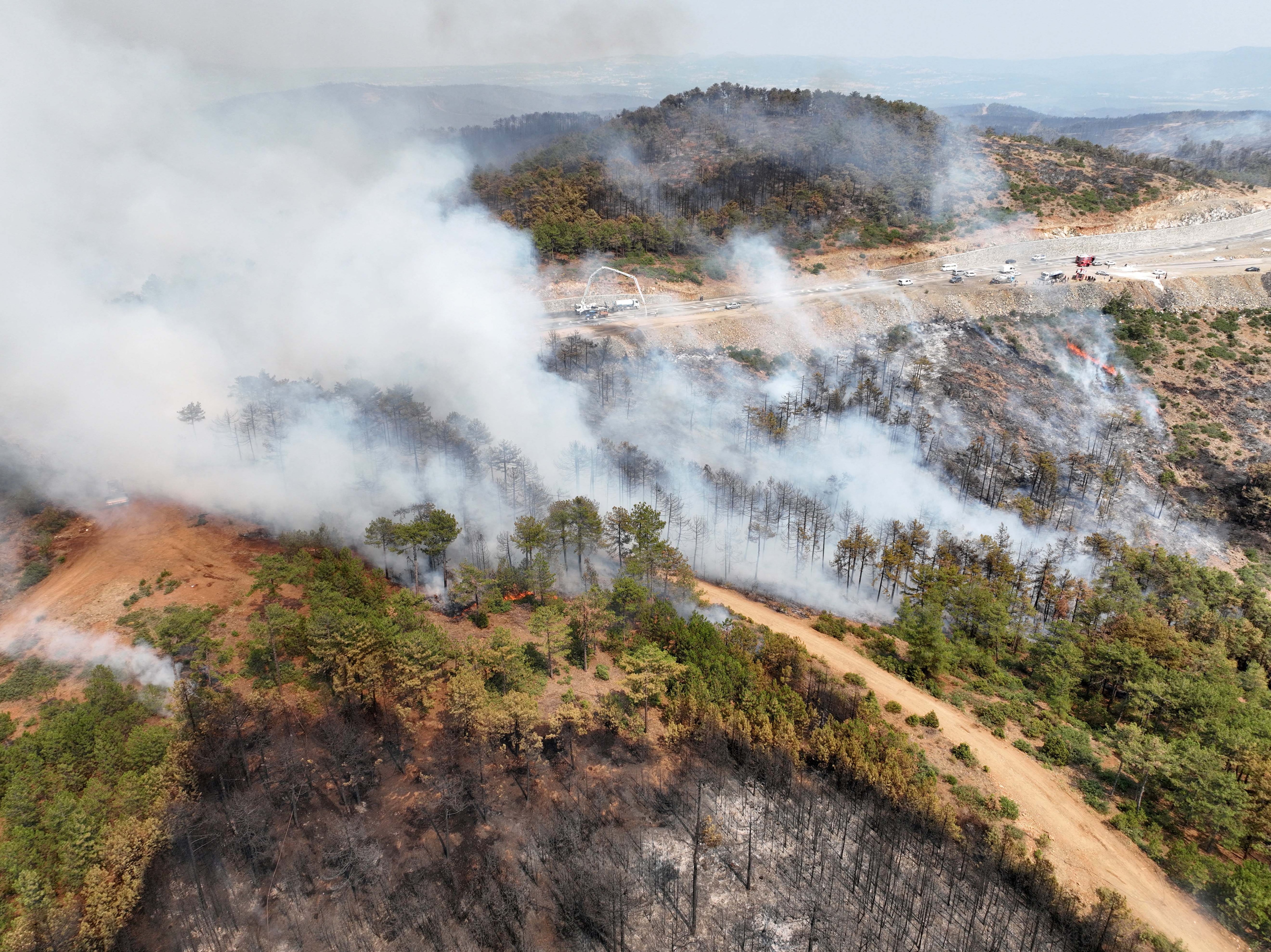 wildfire melting glaciers