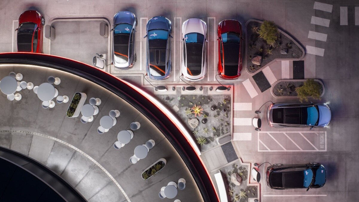 Tesla Diner Interior