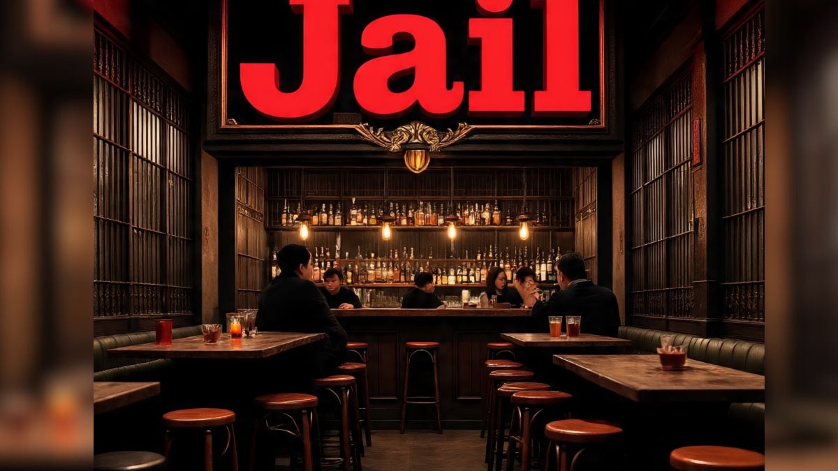 Jail themed bar