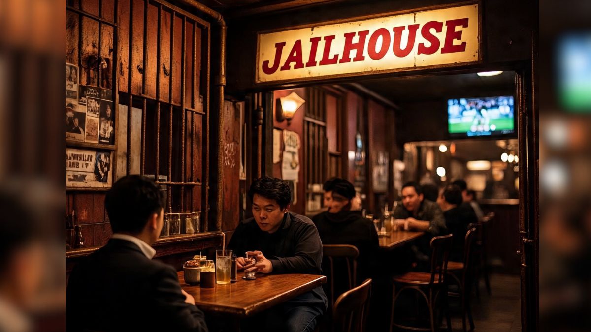 Jail themed bar