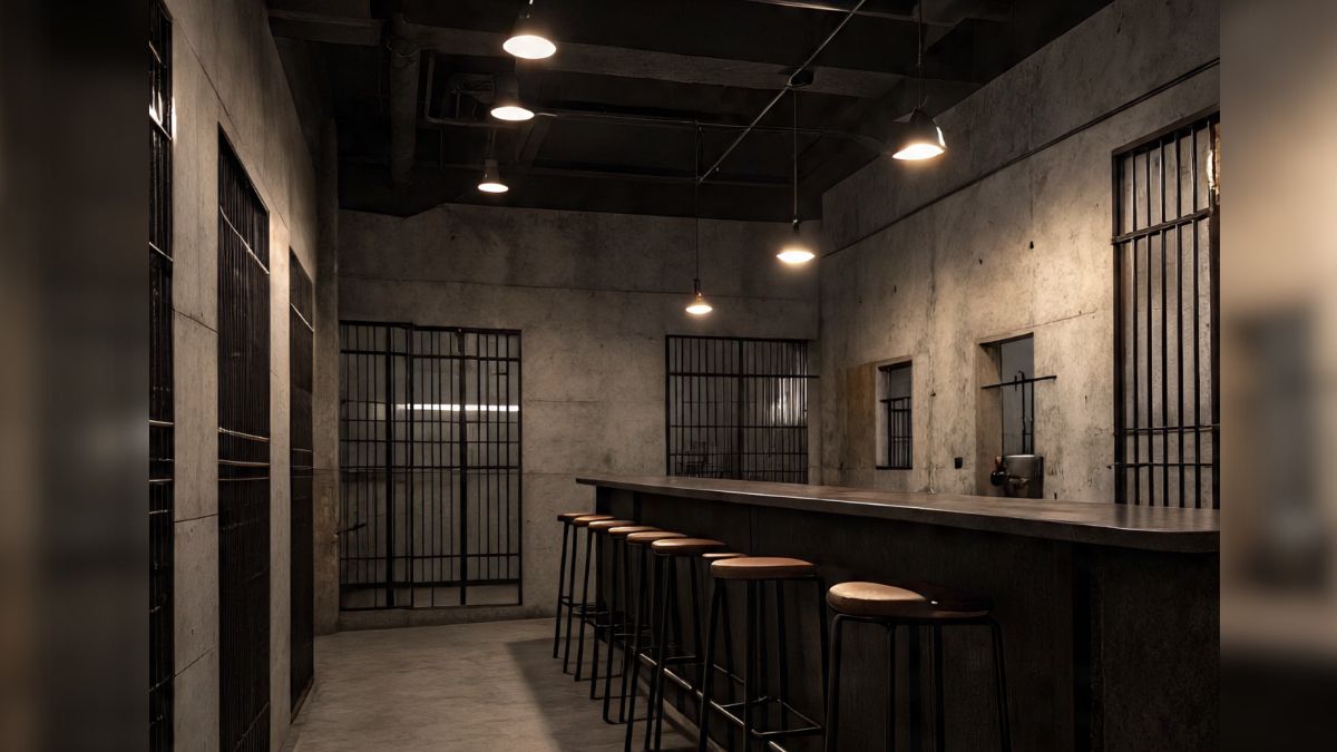 Jail themed bar