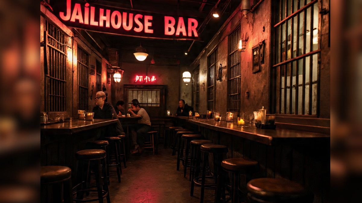 Jail themed bar