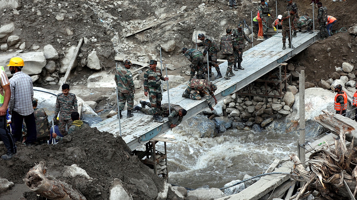 Cloud Burst in Himalayan States