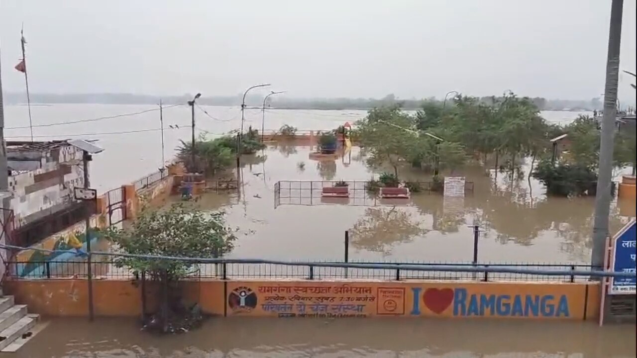 Ram Ganga river water flow