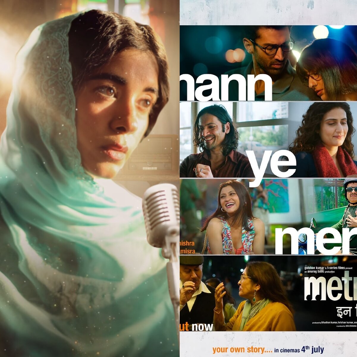 सॉन्ग्स ऑफ पैराडाइज, मेट्रो इन दिनों (Photo: Instagram @sabazad and @saraalikhan95)