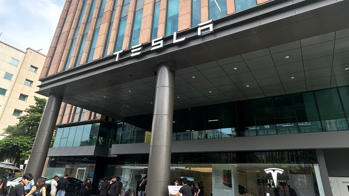 Tesla Delhi Shoowroom