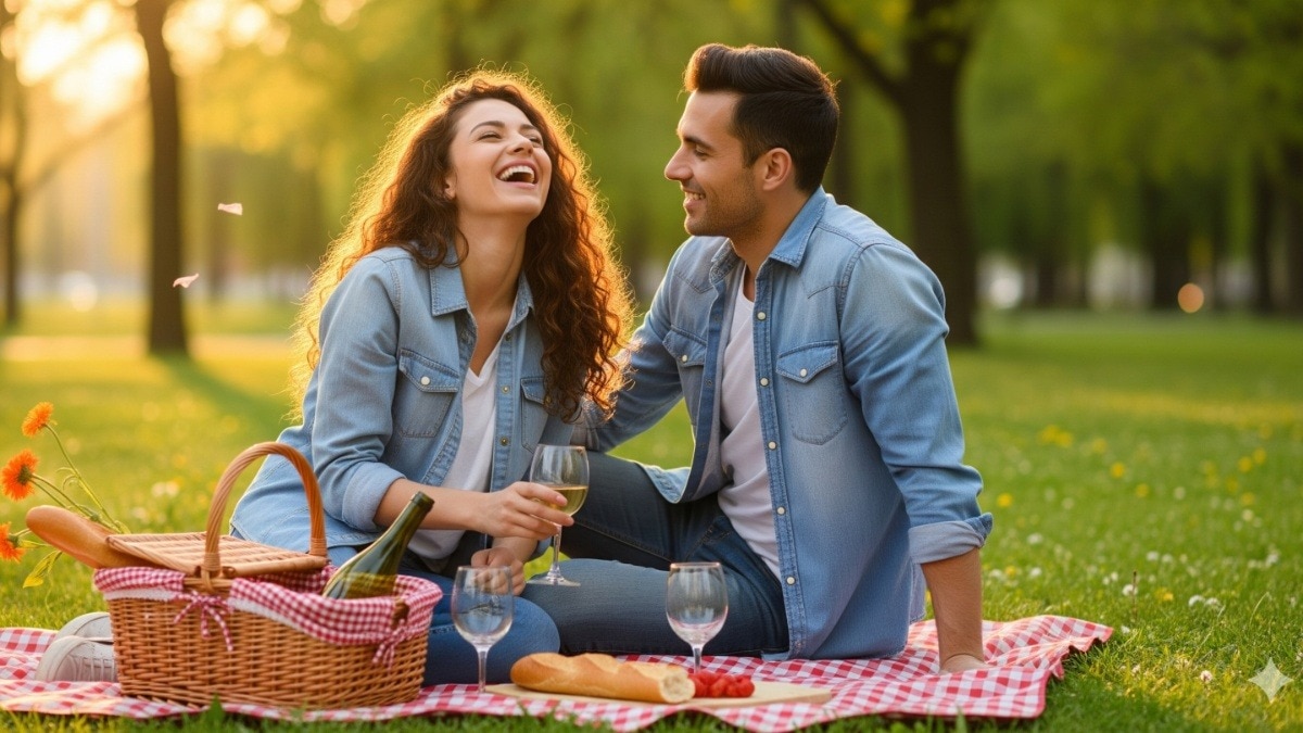 Couple sitting in park (Photo: AI Generated)