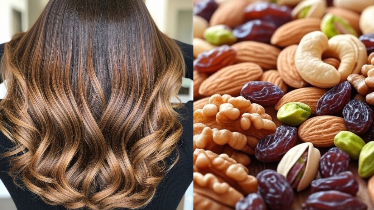 ड्राई फ्रूट्स जो बालों को हेल्दी रखने में मदद करते हैं (Photo-AI generated)