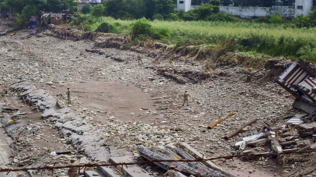 flood-affected area in Jammu (PTI Photo)