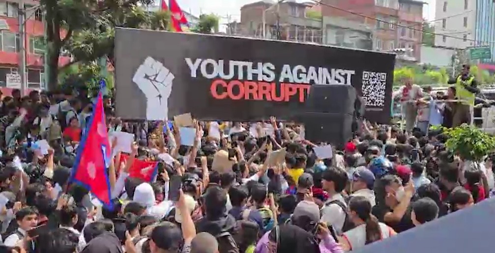youth protest nepal