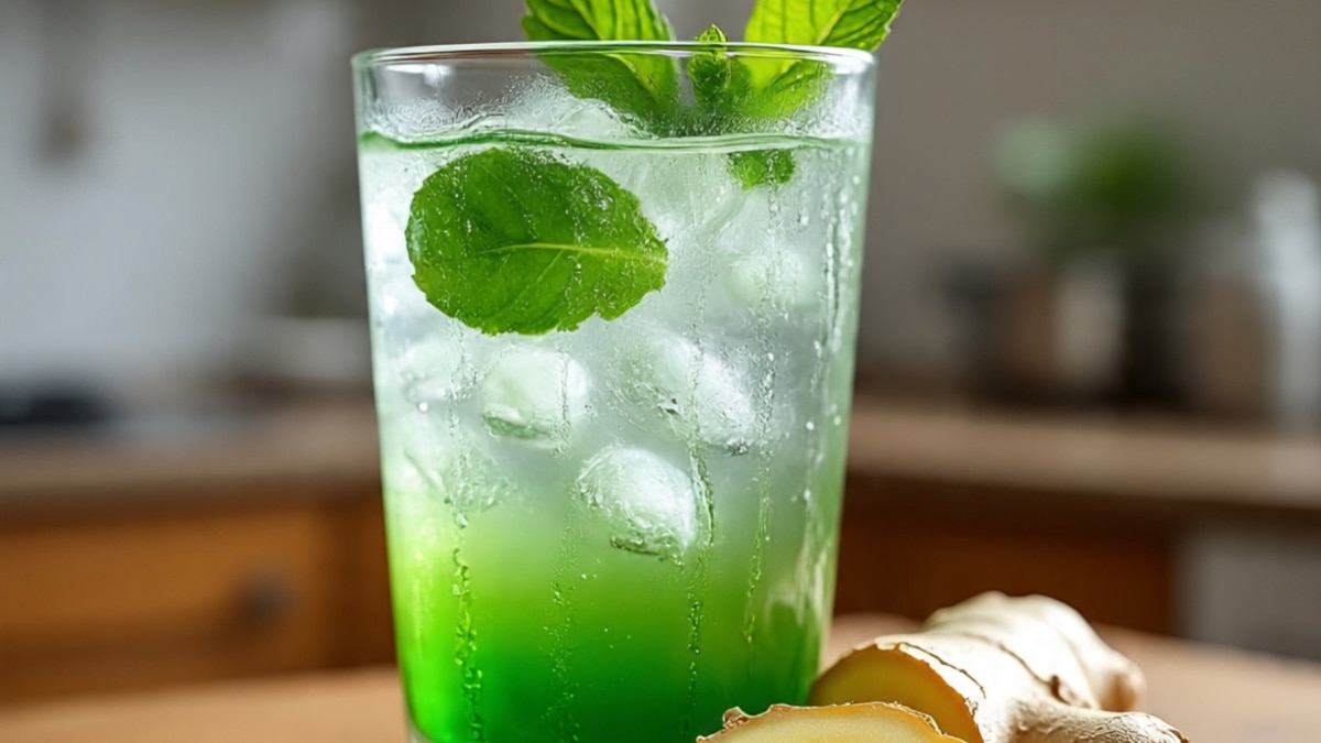 Ginger Pudina Water